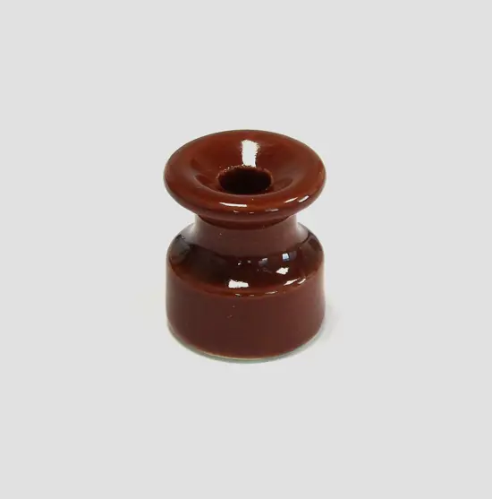 Schwarzer brauner Isolator Firenze - Retro-Isolatoren