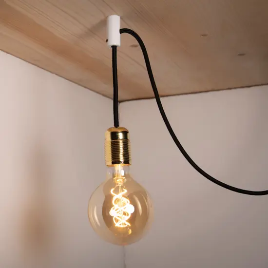 Brauner dezentralisierender Kabelhalter - Retro-Isolatoren