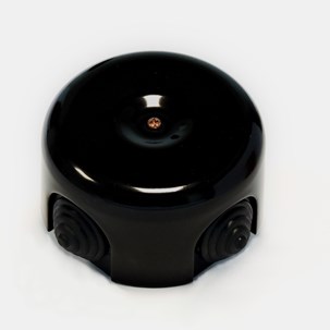 Junction porcelain/plastic box black - Retro Insulators