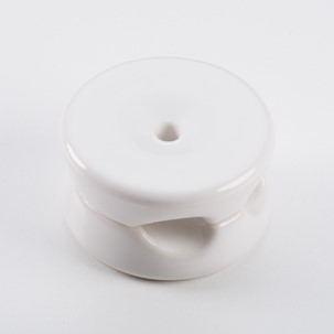 porcelain cables guide white - Retro Insulators