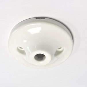 Porcelain ceiling rose Sorrento white - Retro Insulators