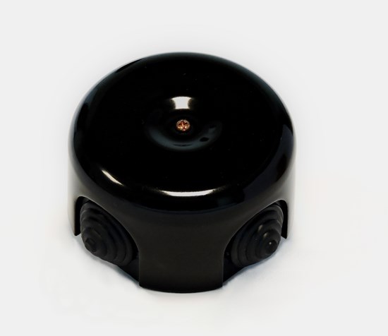 Junction porcelain/plastic box black - Retro Insulators