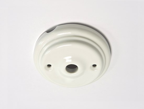 Porcelain ceiling rose Positano white - Retro Insulators