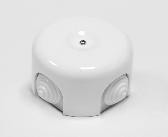 Junction porcelain/plastic box white - Retro Insulators