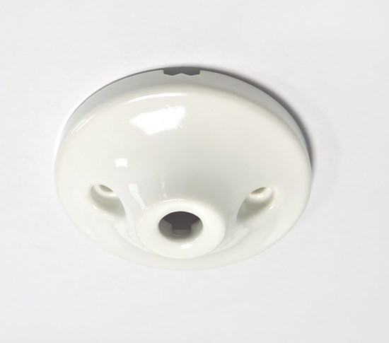 Porcelain ceiling rose Sorrento white - Retro Insulators