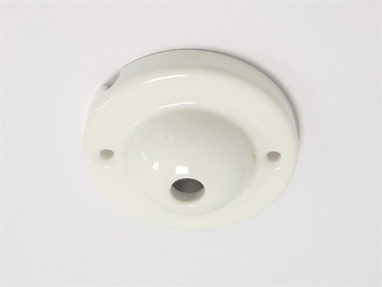 Porcelain ceiling rose Amalfi white - Retro Insulators