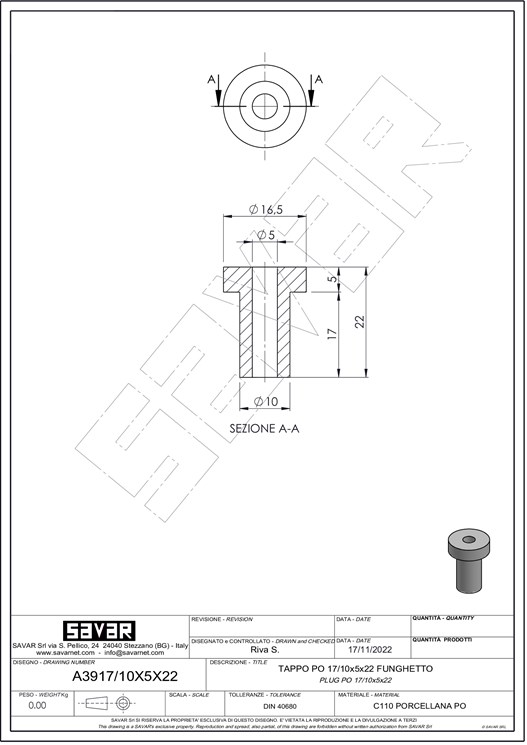 Ceramic Plug - Bushings