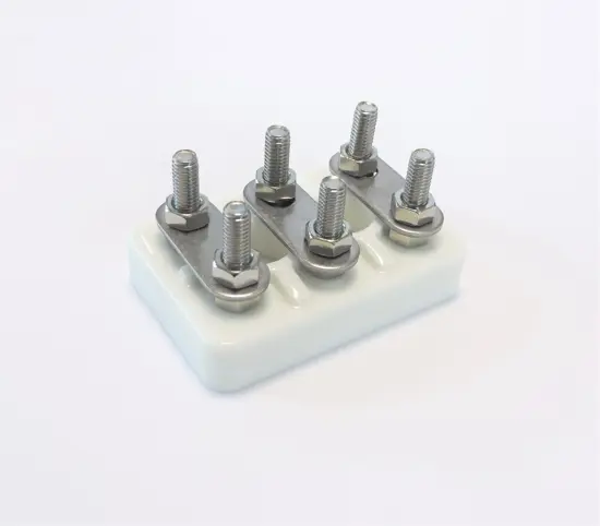 Bloque terminal de motor trifásico 100A - Abrazaderas