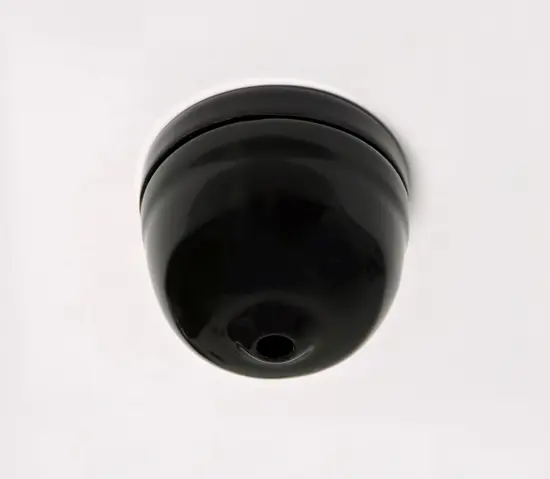 Roseta de porcelana negra de Nápoles - Aisladores retro