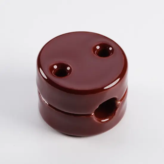 Guide en fil de porcelaine brun - Isolants rétro