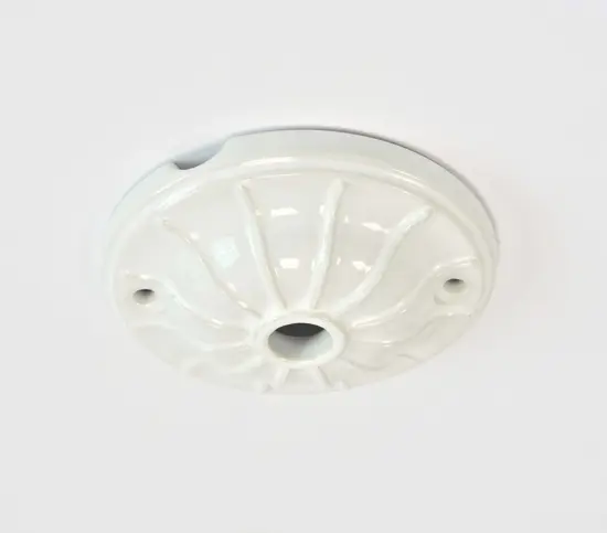 Rosacière en porcelaine blanche de Pompéi  - Isolants rétro