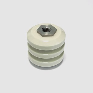 Isolatore ceramico portante M8 35x35 - Morsetti