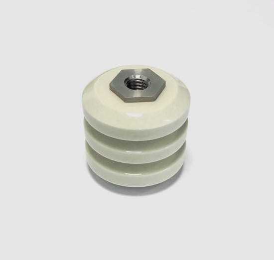 Isolatore ceramico portante M8 35x35 - Morsetti
